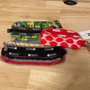 LeSportsac Long Rectangular Pouches Bundle of 3